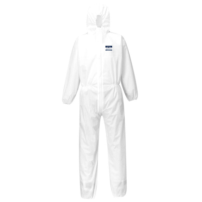 Combinaison jetable de protection SMS BizTex type 5/6 blanche - Portwest