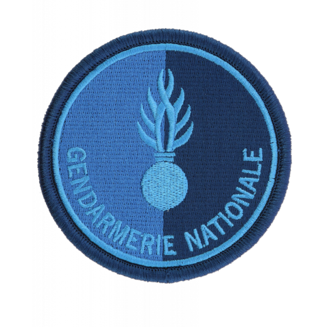 Ecusson Gendarmerie Nationale non agrée basse visibilité Bleu