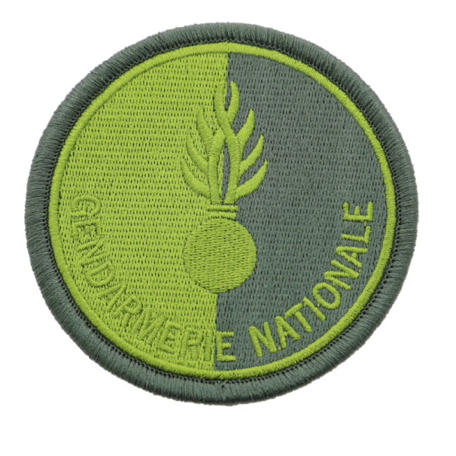 Emblemat Żandarmeria Narodowa nieaprobowany niska widoczność Zielony