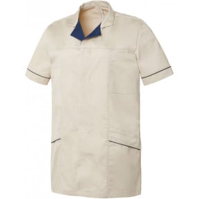 TUNIQUE HOMME ALEXIS BEIGE/NAVY - HASSON