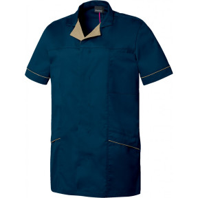 TUNIQUE HOMME ALEXIS NAVY/BEIGE - HASSON