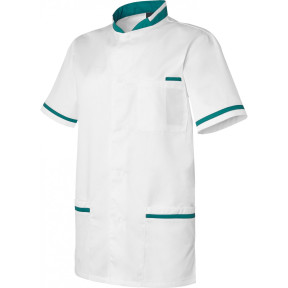TUNIQUE HOMME ANGE BLANC/VERT OPALE - HASSON