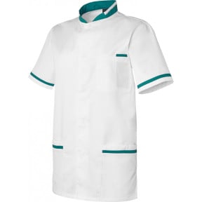 TUNIQUE HOMME ANGE BLANC/VERT OPALE - HASSON