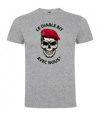 Tee shirt Gris Chiné Metro - Le Diable Rit avec Nous