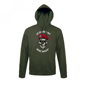 Groene Sweater Para - De Duivel Lacht met Ons