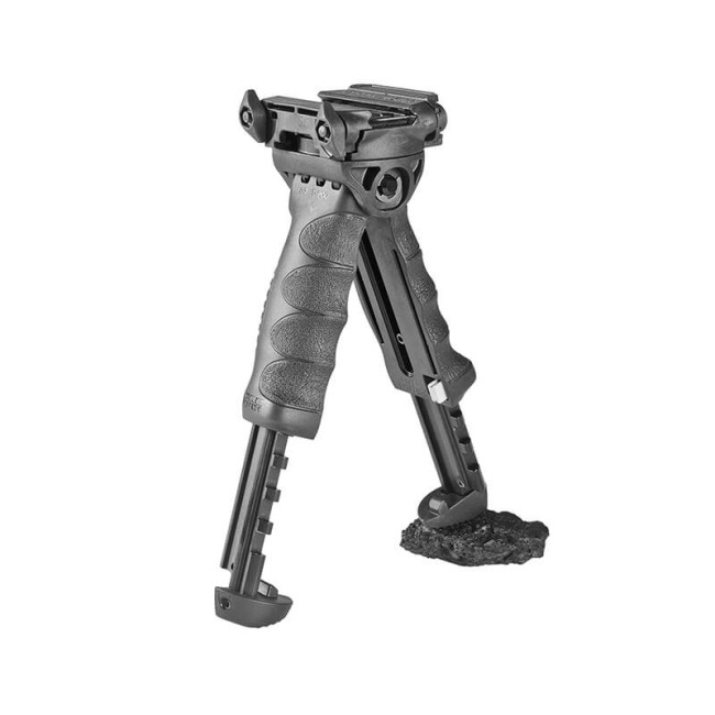 VOORGREEP MET GEÏNTEGREERDE BIPOD EN ROTATIEF SYSTEEM - ZWART - Fab défense