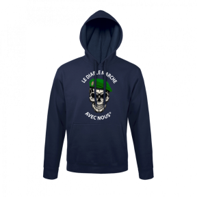 Sweat Marine - Le Diable Marche avec Nous