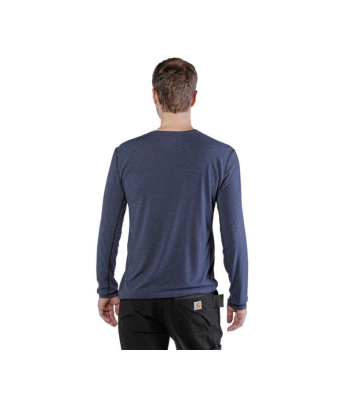 FORCE EXTREMES T-SHIRT L-S 102998 981-NAVY HEATHER
