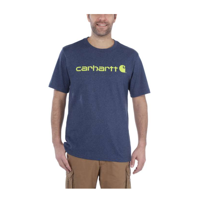 T-SHIRT CORE LOGO Z KRÓTKIM RĘKAWEM 103361 413-DARKCOBALTBLUEH