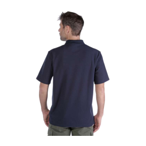 CONTRACTORS WORK POCKET POLO K570 412-NVY-NAVY