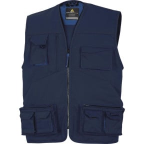 GILET DE TRAVAIL MACH2 EN POLYESTER / COTON MARINE - DELTA PLUS