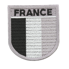 Ecusson basse visi. France tricolore Noir - DMB