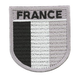 Abzeichen niedrige Sichtbarkeit Frankreich dreifarbig Schwarz - DMB