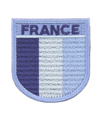 Ecusson basse visi. France tricolore Bleu - DMB
