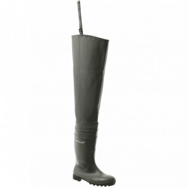 Waders S5 THIGH SAFETY PVC Zielone - Dunlop