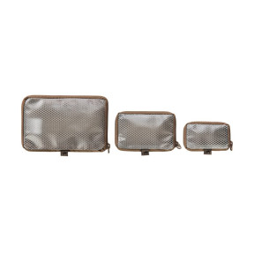Set de 3 poches de rangement transparentes MESH coyote - Tasmanian Tiger