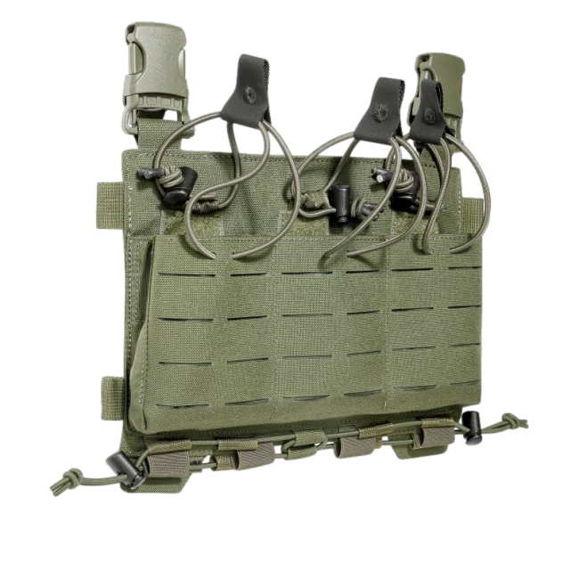 3 einfache M4-Magazintaschen, olivgrün - Tasmanian Tiger