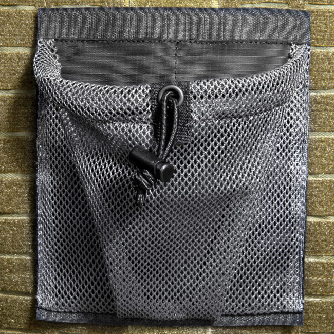 TT MODULAR COLLECTOR M VELCRO - NETZTASCHE - 12X10X1CM - SCHWARZ