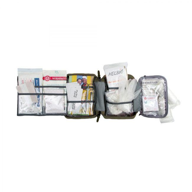 TT FIRST AID COMPLETE MKII - WYPEŁNIONA APTECZKA MEDYCZNA - 18x12.5x5.5cm - OLIWKOWA ZIELEŃ