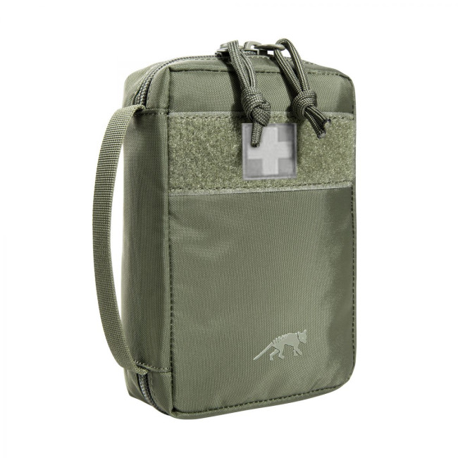 TT FIRST AID BASIC - GEFÜLLTER MEDIZINISCHER KOFFER - 18X12,5X5,5CM - OLIVGRÜN
