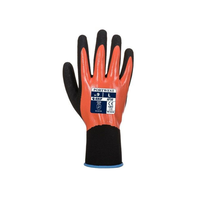 Gants Dermi Pro Orange et Noir - Portwest