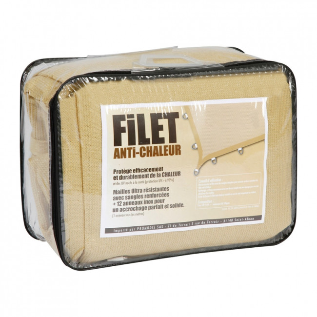 Filet anti-chaleur 4X4 M sable - Ares