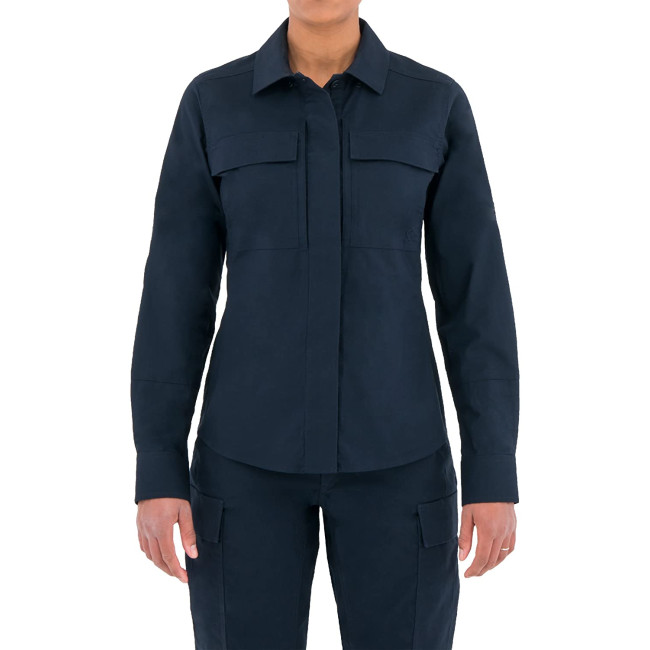 Chemise BDU femme Tactix L/S bleu nuit - First Tactical