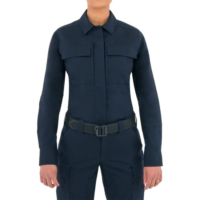 Chemise BDU femme Tactix L/S bleu nuit - First Tactical