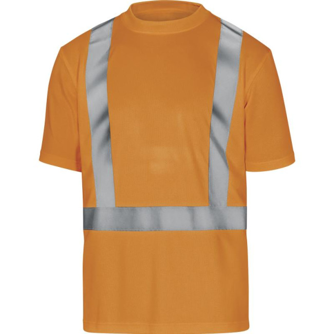 Tee-shirt polyester haute visibilité Orange - Delta Plus