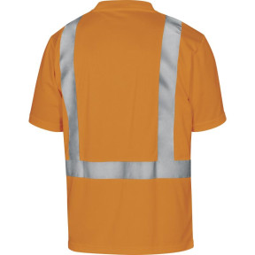 Tee-shirt polyester haute visibilité Orange - Delta Plus