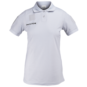 Dames Politie Polo Cooldry in piqué mesh Grijs (gletsjerblouw) - Patrol