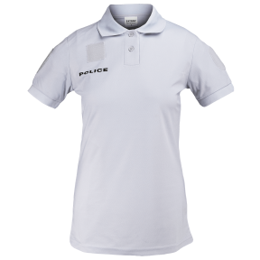Polo Femme Police Cooldry en maille piquée Gris (bleu glacier) - Patrol