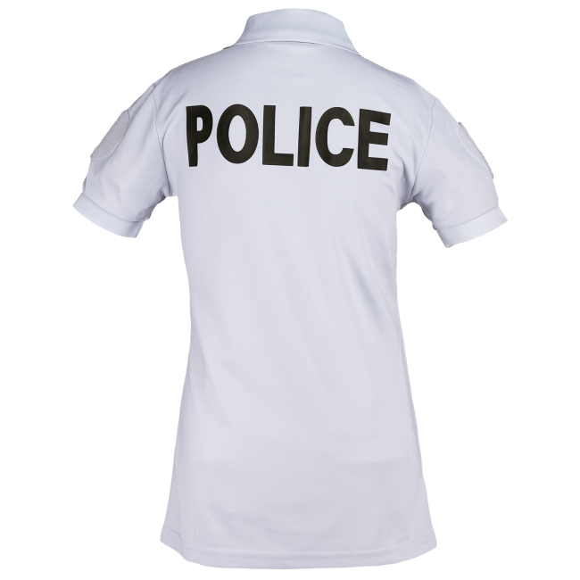 Polo Femme Police Cooldry en maille piquée Gris (bleu glacier) - Patrol