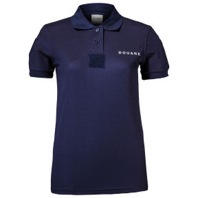 Polo Femme Douane Cooldry en maille piquée Bleu - Patrol