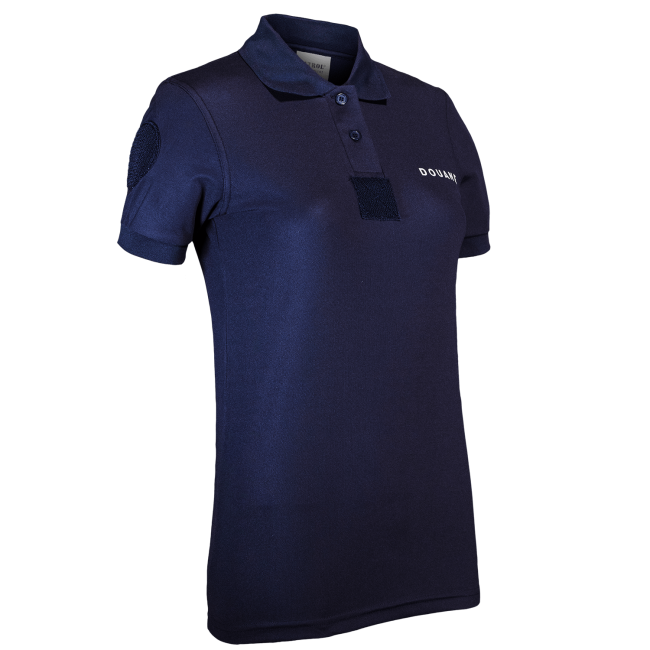 Dames Polo Douane Cooldry in piqué mesh Blauw - Patrol