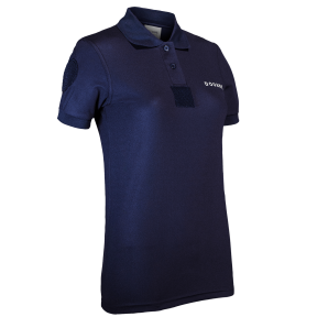 Polo Femme Douane Cooldry en maille piquée Bleu - Patrol