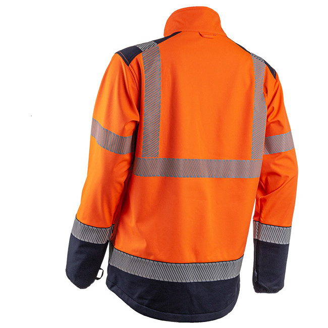 Kurtka softshell HV Kazan pomarańczowa i granatowa - Coverguard