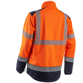 Kurtka softshell HV Kazan pomarańczowa i granatowa - Coverguard