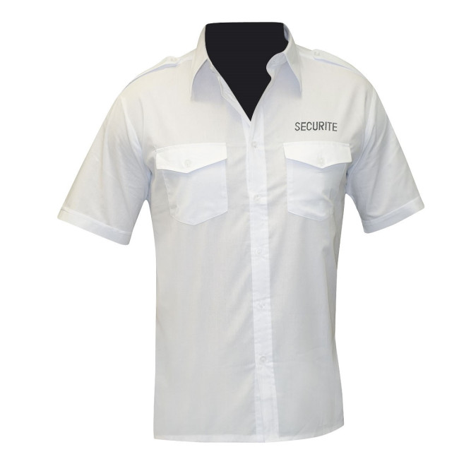 Chemise pilote blanche manches courtes SECURITE - Patrol