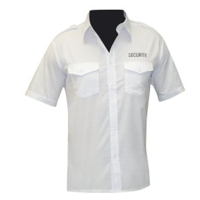 Chemise pilote blanche manches courtes SECURITE - Patrol