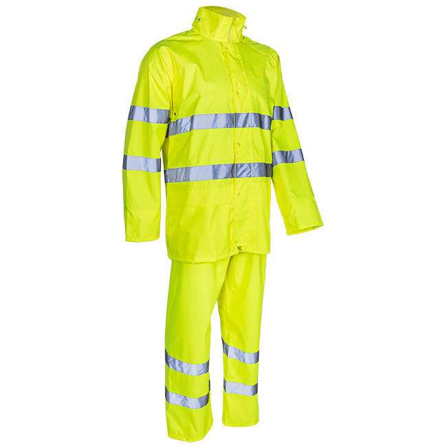 Regenpak HV Kawa geel en marine - Coverguard