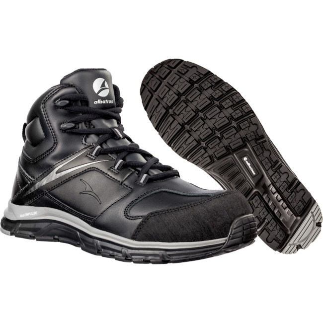 Buty robocze Vigor Impulse mid S3 Czarne - Albatros