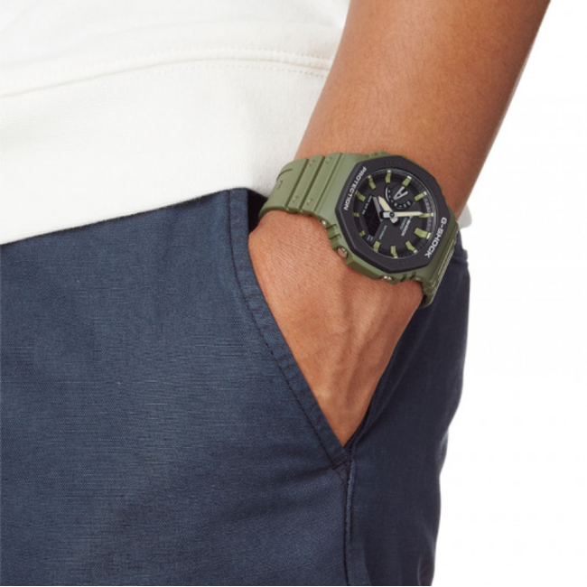 Zegarek G-Shock Classic GA-2110SU oliwkowy - TOE