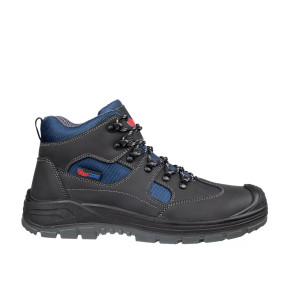 Buty robocze Safe mid S3 Czarno-Niebieskie - Footguard