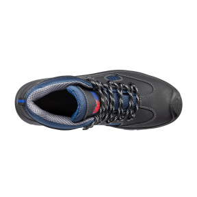 Veiligheidsschoenen Safe mid S3 Zwart/Blauw - Footguard