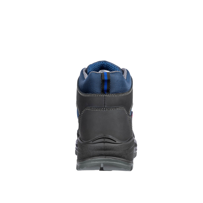Veiligheidsschoenen Safe mid S3 Zwart/Blauw - Footguard