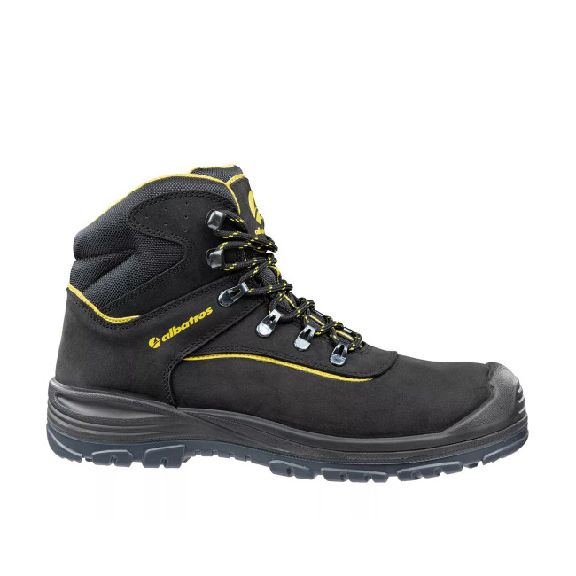 Chaussures de sécurité Gravel mid S3 Noir/Jaune - Albatros
