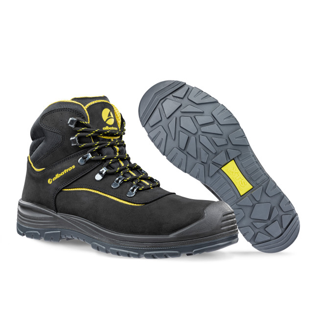 Chaussures de sécurité Gravel mid S3 Noir/Jaune - Albatros