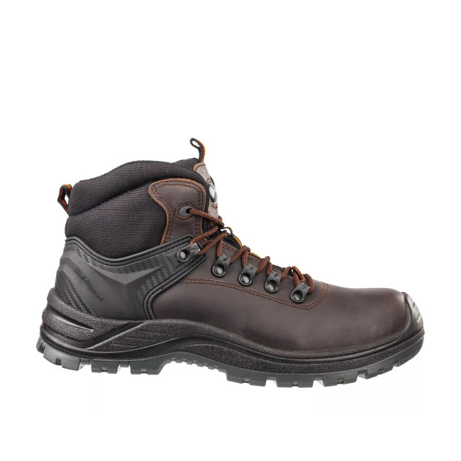Veiligheidsschoenen Endurance mid S3 Bruin/Zwart - Albatros