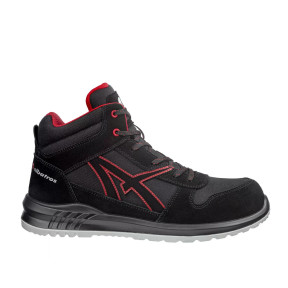 Chaussures de sécurité Clifton mid S3 Noir/Rouge - Albatros